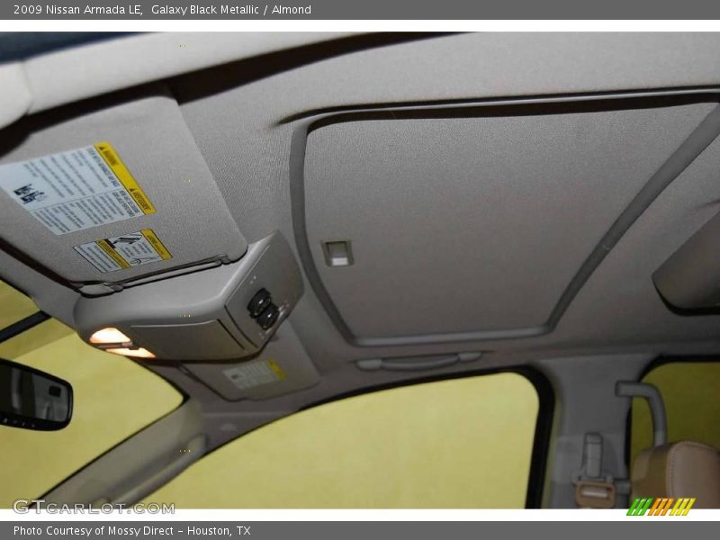 Galaxy Black Metallic / Almond 2009 Nissan Armada LE