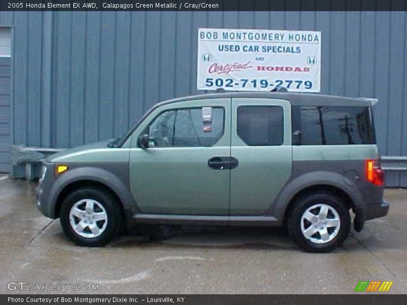 Galapagos Green Metallic / Gray/Green 2005 Honda Element EX AWD
