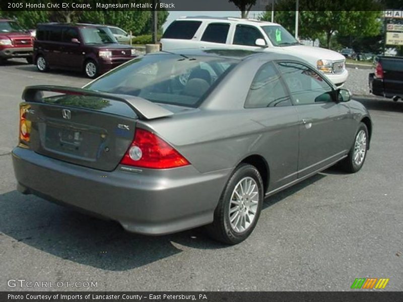 Magnesium Metallic / Black 2005 Honda Civic EX Coupe