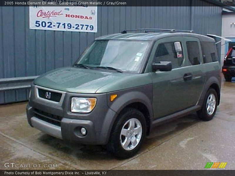 Galapagos Green Metallic / Gray/Green 2005 Honda Element EX AWD