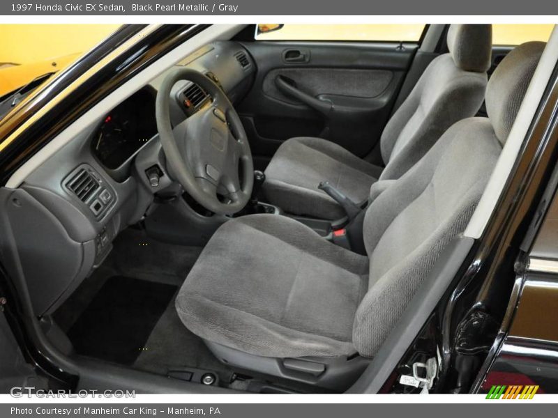 Black Pearl Metallic / Gray 1997 Honda Civic EX Sedan