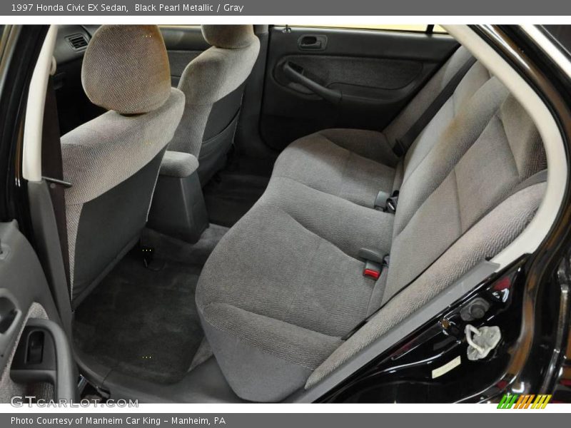 Black Pearl Metallic / Gray 1997 Honda Civic EX Sedan