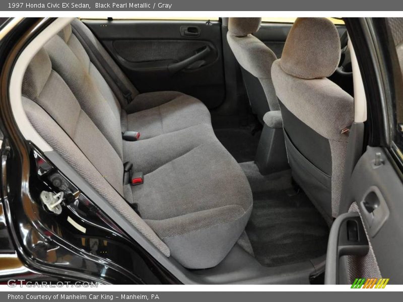 Black Pearl Metallic / Gray 1997 Honda Civic EX Sedan