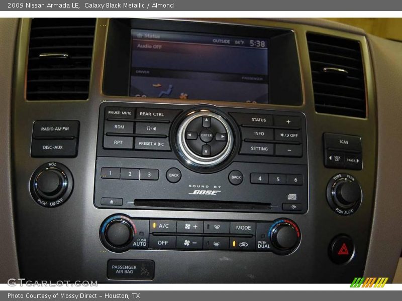 Galaxy Black Metallic / Almond 2009 Nissan Armada LE