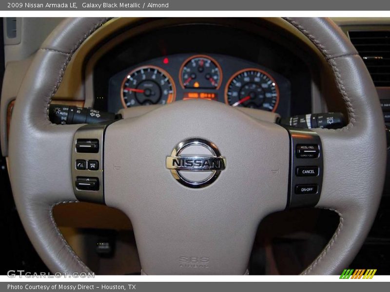 Galaxy Black Metallic / Almond 2009 Nissan Armada LE