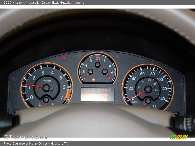 Galaxy Black Metallic / Almond 2009 Nissan Armada LE