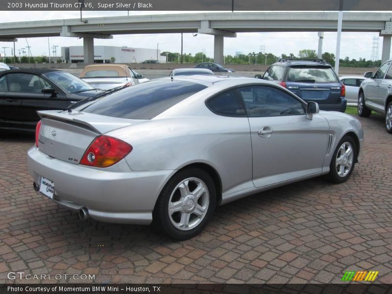 Super Silver / Black 2003 Hyundai Tiburon GT V6