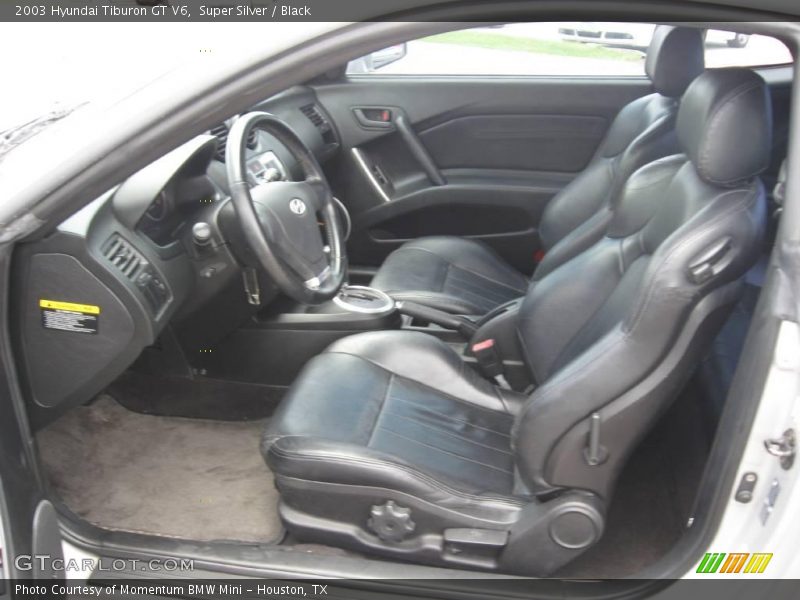 Super Silver / Black 2003 Hyundai Tiburon GT V6