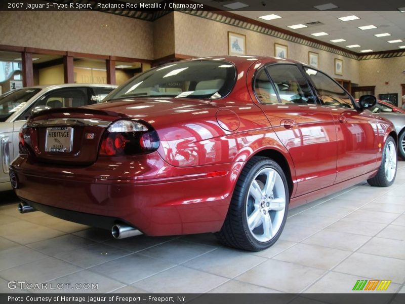 Radiance Red Metallic / Champagne 2007 Jaguar S-Type R Sport