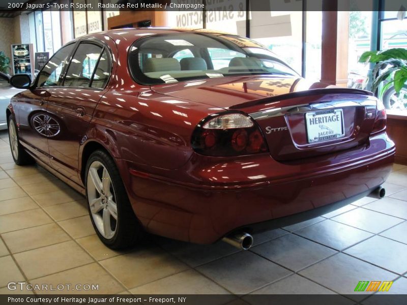 Radiance Red Metallic / Champagne 2007 Jaguar S-Type R Sport
