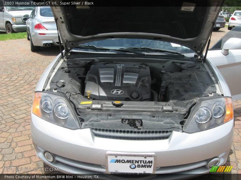 Super Silver / Black 2003 Hyundai Tiburon GT V6