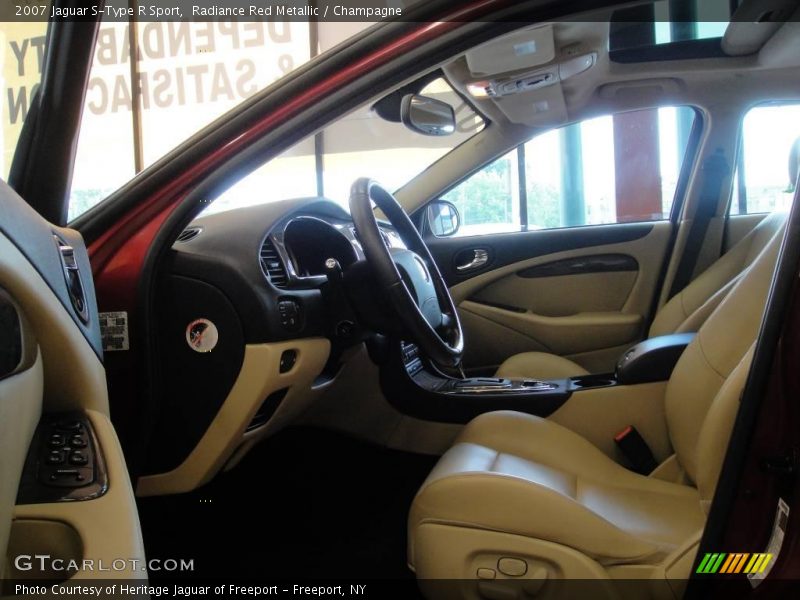 Radiance Red Metallic / Champagne 2007 Jaguar S-Type R Sport
