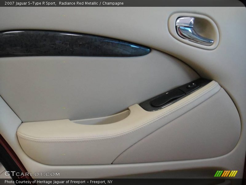 Radiance Red Metallic / Champagne 2007 Jaguar S-Type R Sport