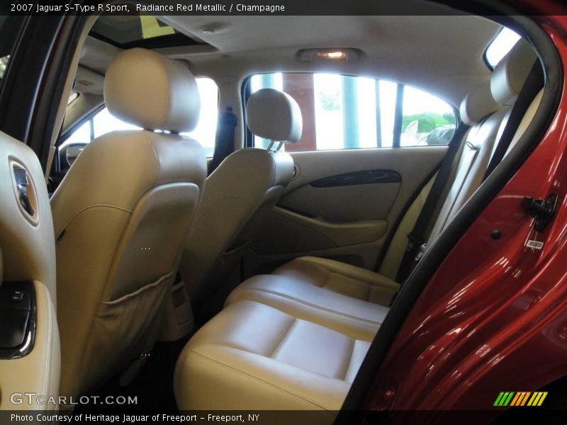 Radiance Red Metallic / Champagne 2007 Jaguar S-Type R Sport