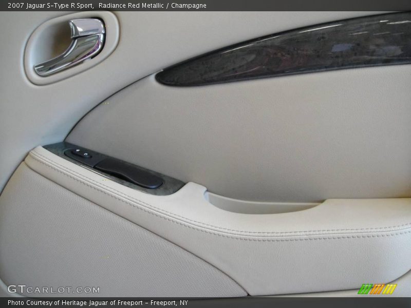 Radiance Red Metallic / Champagne 2007 Jaguar S-Type R Sport