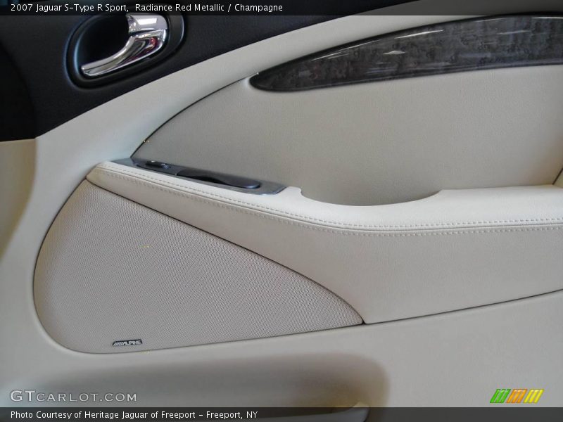 Radiance Red Metallic / Champagne 2007 Jaguar S-Type R Sport