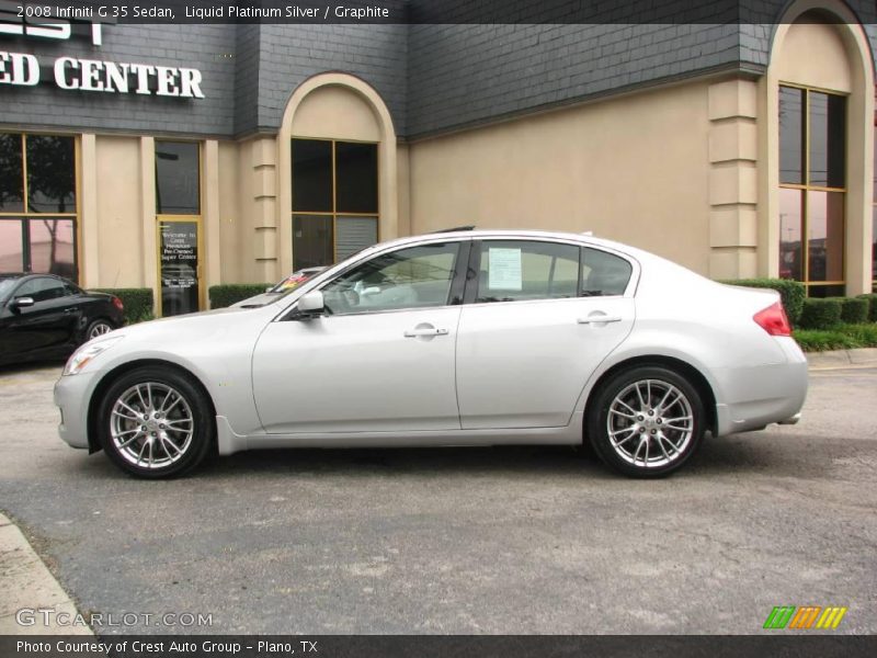 Liquid Platinum Silver / Graphite 2008 Infiniti G 35 Sedan