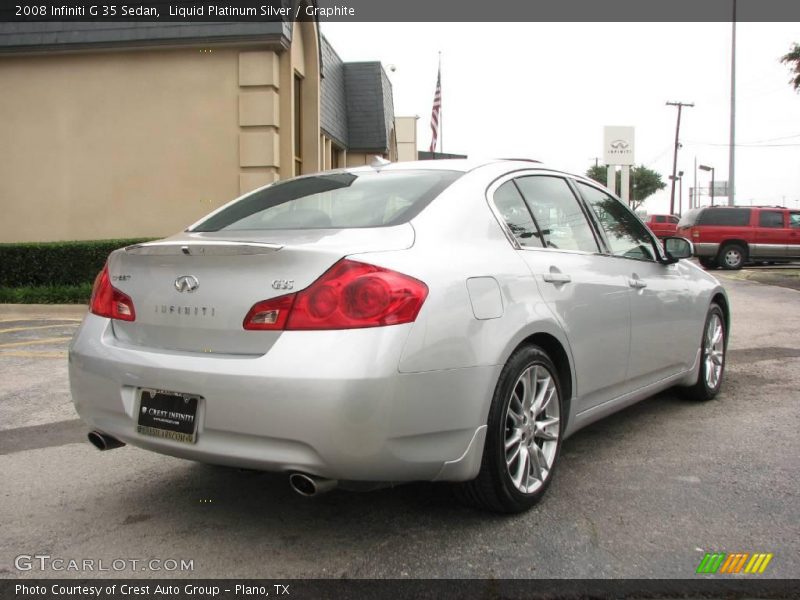 Liquid Platinum Silver / Graphite 2008 Infiniti G 35 Sedan
