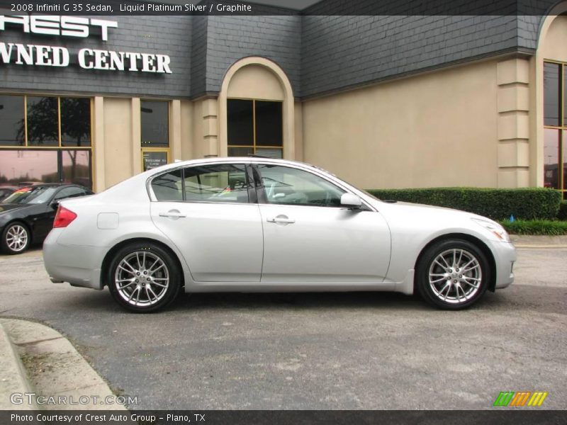 Liquid Platinum Silver / Graphite 2008 Infiniti G 35 Sedan