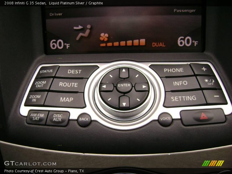 Liquid Platinum Silver / Graphite 2008 Infiniti G 35 Sedan