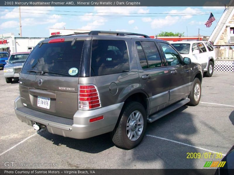 Mineral Grey Metallic / Dark Graphite 2003 Mercury Mountaineer Premier AWD