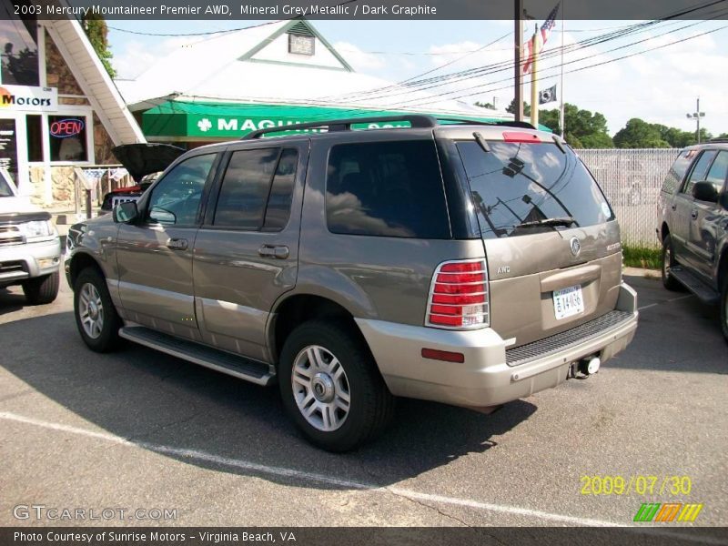 Mineral Grey Metallic / Dark Graphite 2003 Mercury Mountaineer Premier AWD