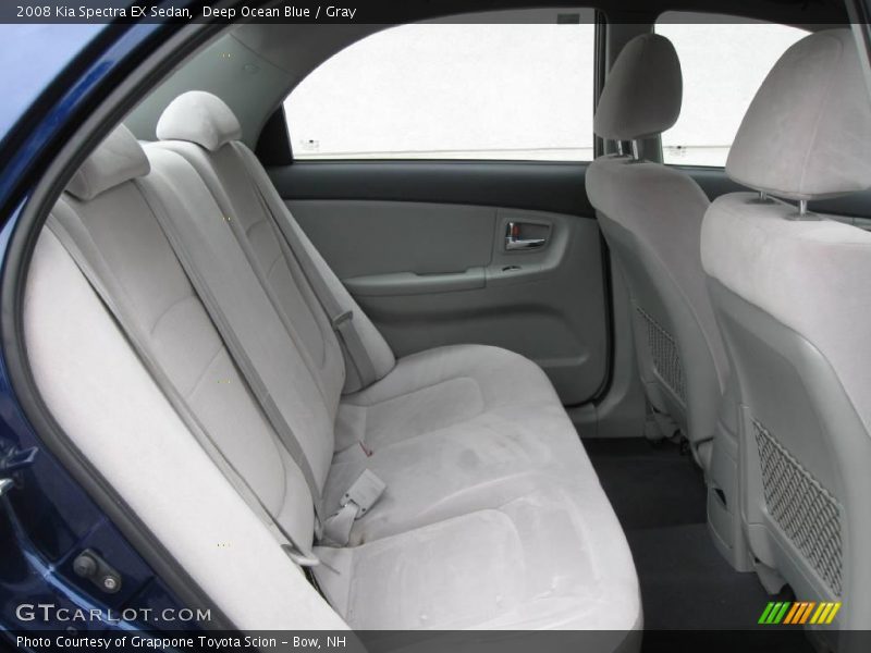 Deep Ocean Blue / Gray 2008 Kia Spectra EX Sedan