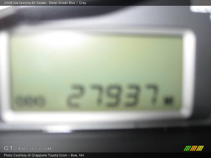 Deep Ocean Blue / Gray 2008 Kia Spectra EX Sedan