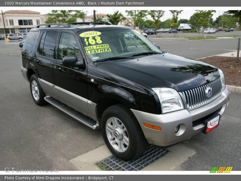 Black / Medium Dark Parchment 2003 Mercury Mountaineer Convenience AWD
