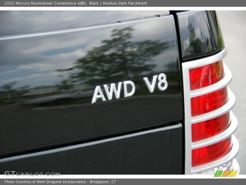 Black / Medium Dark Parchment 2003 Mercury Mountaineer Convenience AWD