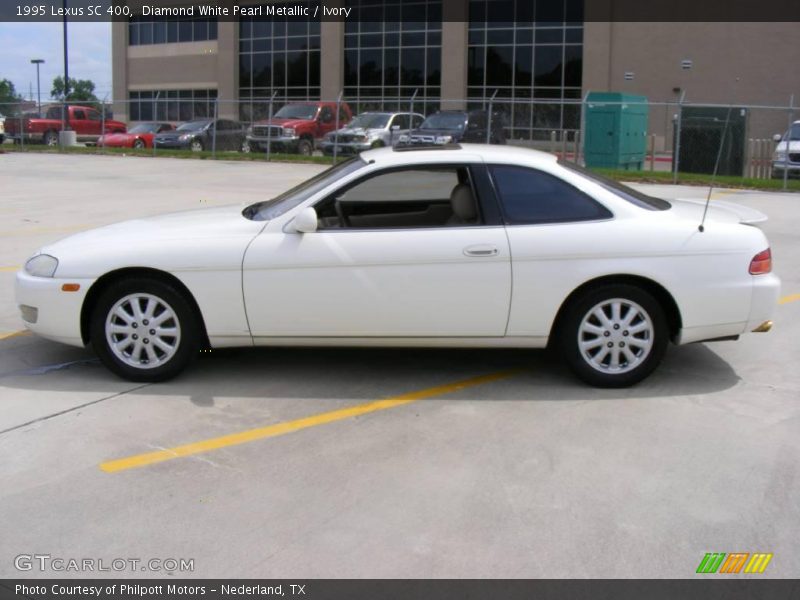 Diamond White Pearl Metallic / Ivory 1995 Lexus SC 400