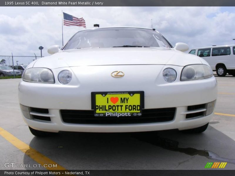 Diamond White Pearl Metallic / Ivory 1995 Lexus SC 400