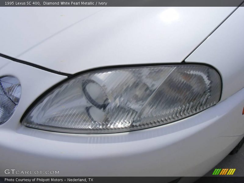 Diamond White Pearl Metallic / Ivory 1995 Lexus SC 400