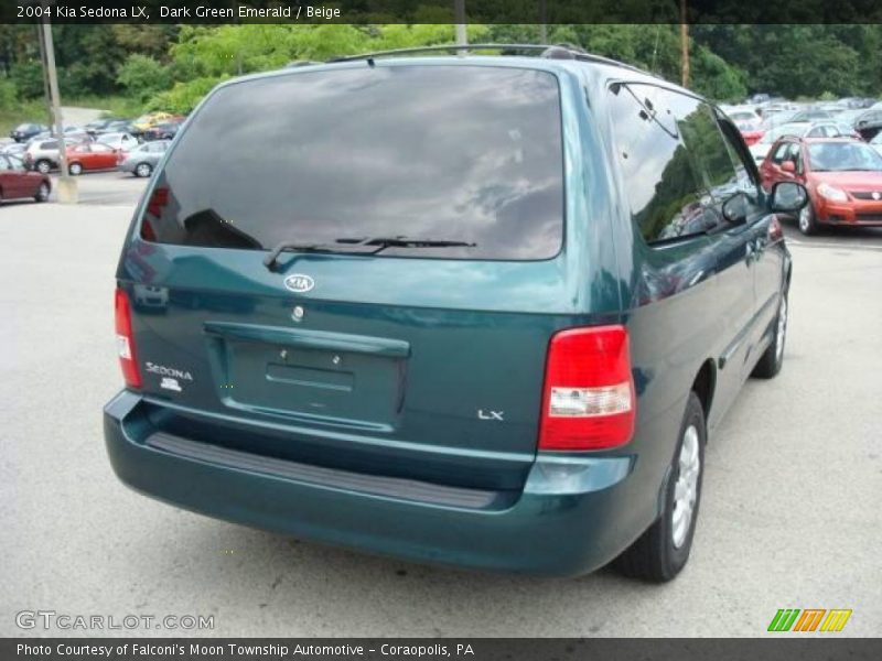 Dark Green Emerald / Beige 2004 Kia Sedona LX