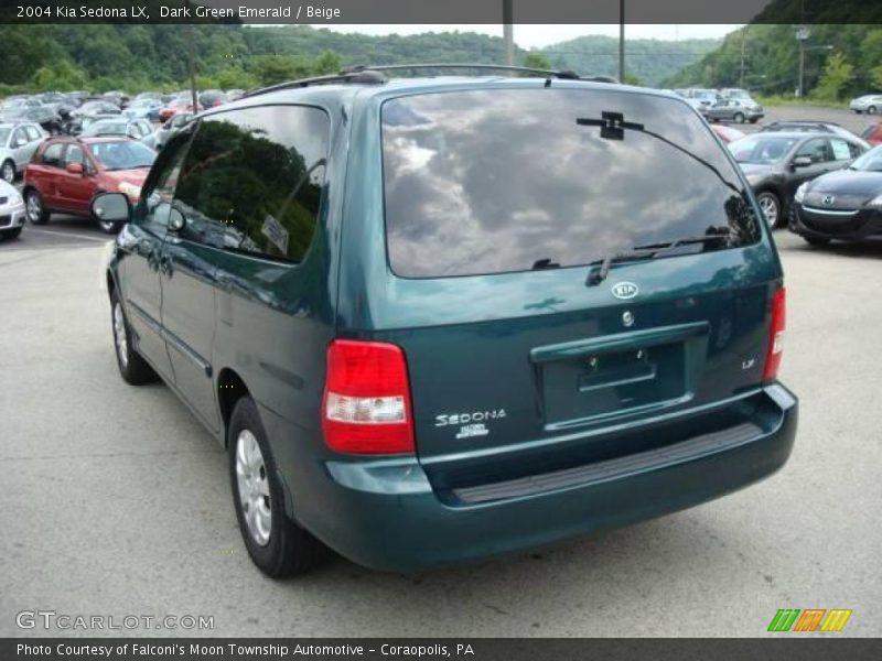 Dark Green Emerald / Beige 2004 Kia Sedona LX