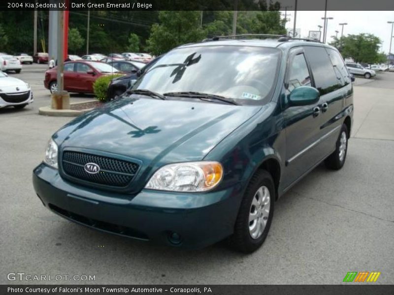 Dark Green Emerald / Beige 2004 Kia Sedona LX