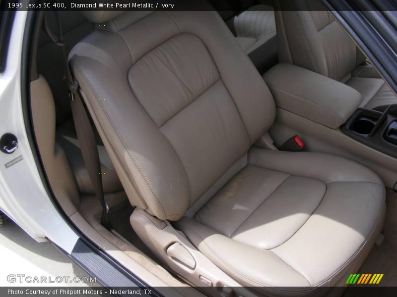 Diamond White Pearl Metallic / Ivory 1995 Lexus SC 400