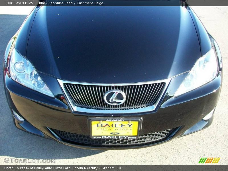 Black Sapphire Pearl / Cashmere Beige 2008 Lexus IS 250