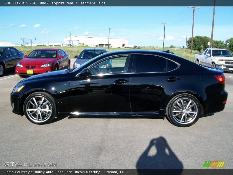 Black Sapphire Pearl / Cashmere Beige 2008 Lexus IS 250