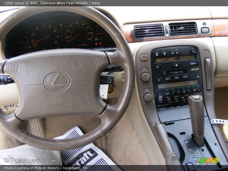 Diamond White Pearl Metallic / Ivory 1995 Lexus SC 400
