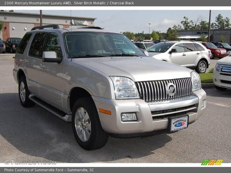 Silver Birch Metallic / Charcoal Black 2006 Mercury Mountaineer Luxury AWD