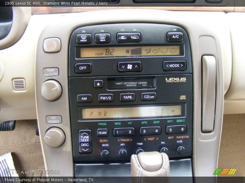 Diamond White Pearl Metallic / Ivory 1995 Lexus SC 400
