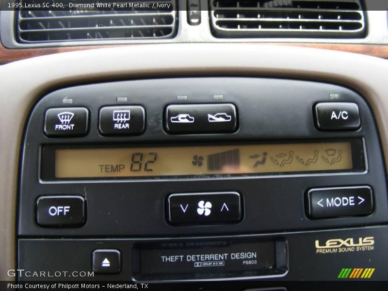 Diamond White Pearl Metallic / Ivory 1995 Lexus SC 400