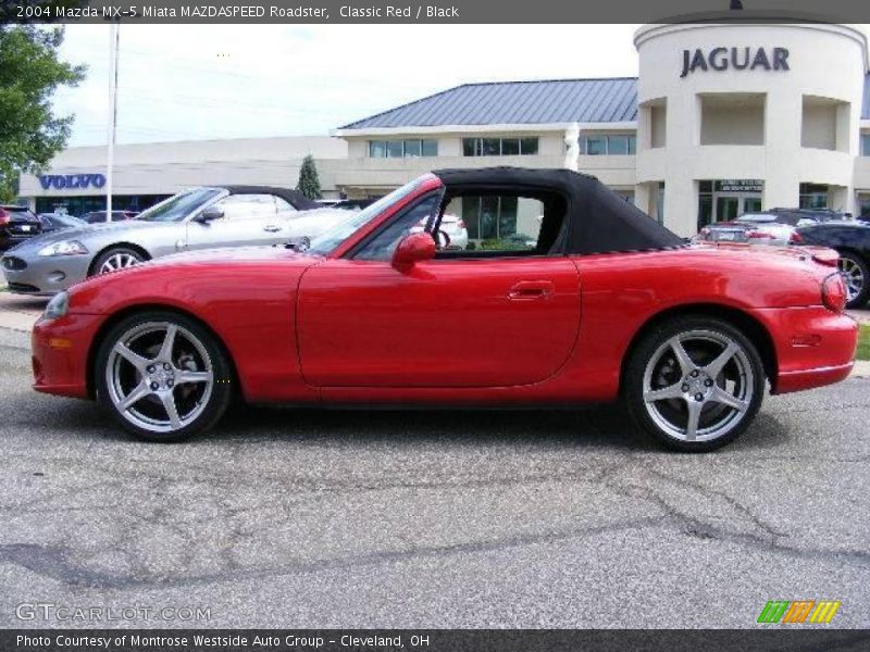 Classic Red / Black 2004 Mazda MX-5 Miata MAZDASPEED Roadster