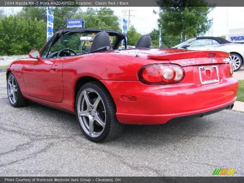 Classic Red / Black 2004 Mazda MX-5 Miata MAZDASPEED Roadster