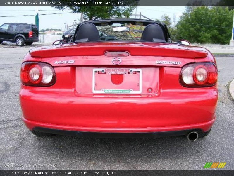Classic Red / Black 2004 Mazda MX-5 Miata MAZDASPEED Roadster