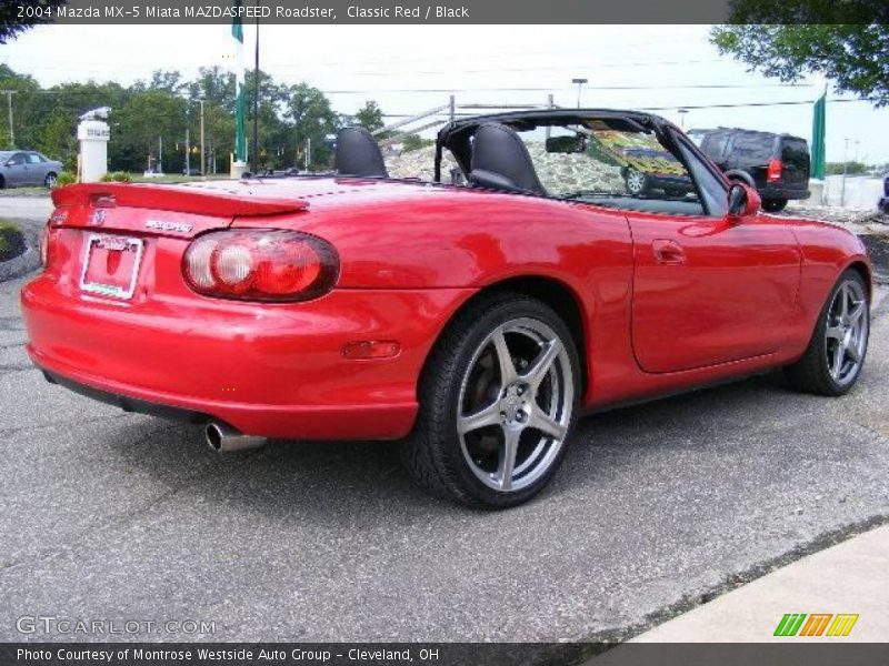 Classic Red / Black 2004 Mazda MX-5 Miata MAZDASPEED Roadster