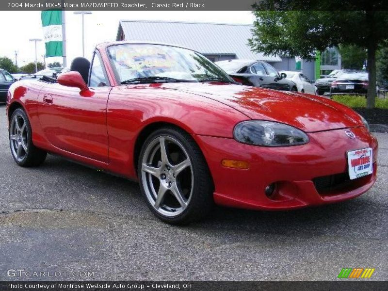 Classic Red / Black 2004 Mazda MX-5 Miata MAZDASPEED Roadster