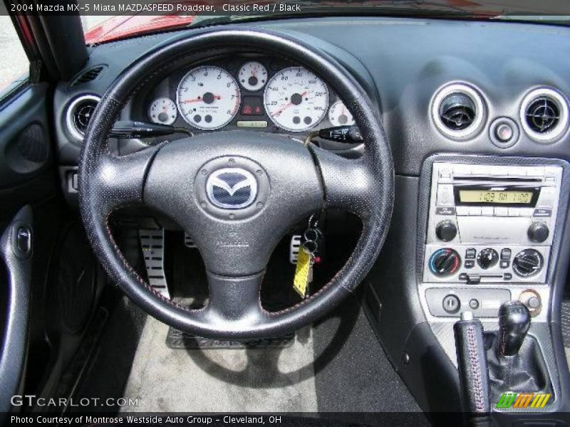 Classic Red / Black 2004 Mazda MX-5 Miata MAZDASPEED Roadster