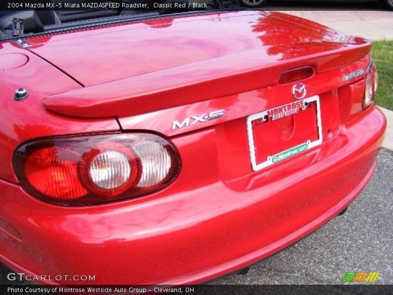 Classic Red / Black 2004 Mazda MX-5 Miata MAZDASPEED Roadster